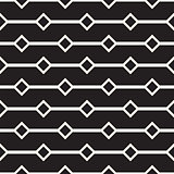 Abstract geometric lines lattice pattern. Seamless vector background. Black and white simple repeating texture.