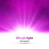 Abstract magic  light background.