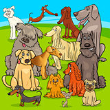 breed dogs cartoon characters group