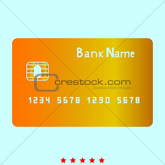 Bank cit card it is icon .