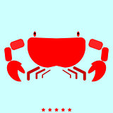 Crab it is icon .