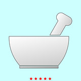 Mortar and pestle  it is icon .