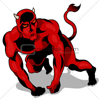 Muscular Red Devil