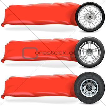Vector Wheels with Banner