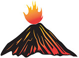 Volcano fire