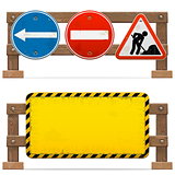 Vector Barriers with Road Signs