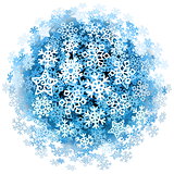 Vector Snowflakes Sphere