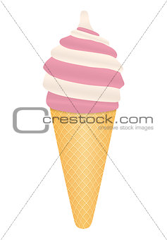 Ice Cream Food Icon Vector Illustration