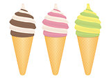 Ice Cream Food Icon Vector Illustration