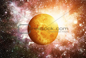 Planet Venus. Elements of this image furnished by NASA.