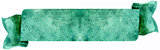 Watercolor emerald banner