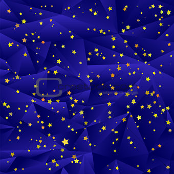 Set of Yellow Stars. Stars Background.