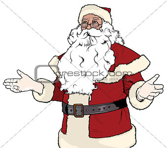 Santa Claus Gesturing Welcome