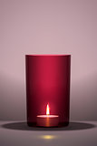 red candle with space for your content