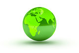 green globe sphere
