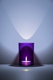 purple candle with space for your content
