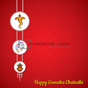 Ganesha chaturthi utsav greeting card