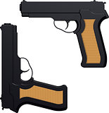 3D image of handgun