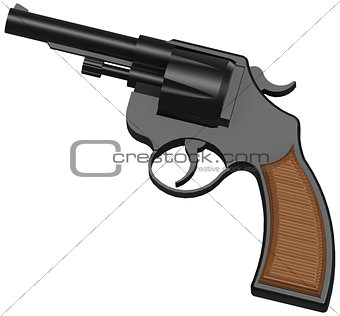 3D image of classic revolver