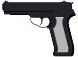 3D image of handgun