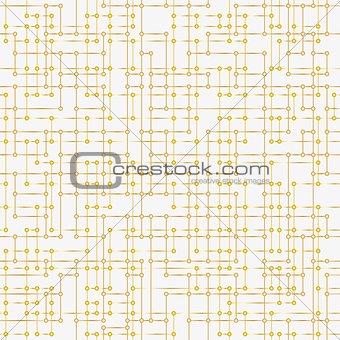 Messy connected dots seamless background.