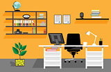 Creative office desktop workspace.