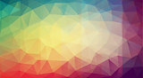 Abstract multicolor background with gradient triangle shapes