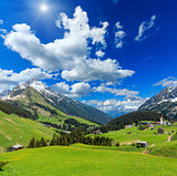 Alpine sunshiny view (Vorarlberg,Austria)