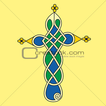 Decorative ornamental Celtic cross