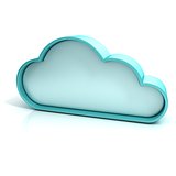 Cloud 3D computer icon