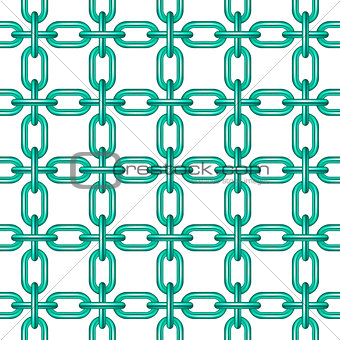 Net of chain in turquoise design