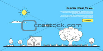 Summer house banner
