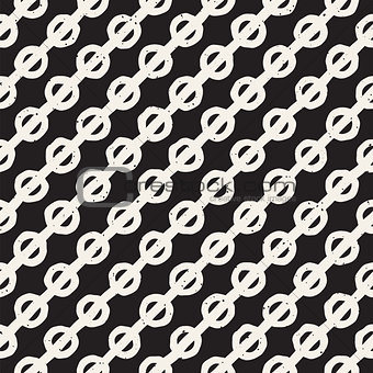 Seamless pattern with hand drawn lines. Abstract background with freehand brush strokes. Black and white texture. Ornament for wrapping paper.