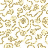 Seamless pattern with anchors. Ongoing backgrounds of marine theme.