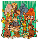 cartoon monkey characters group
