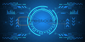 Vector abstract background technology interface design.