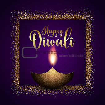 Glittery Diwali background