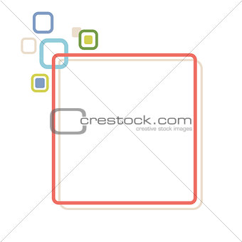 Stylized abstract frame
