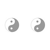 Yin Yang symbol it is icon .