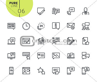 Set of social media and networking icons
