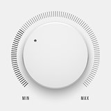 White Technology Music Button