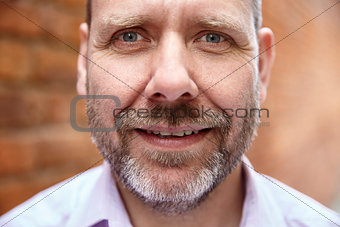 Close up portrait of a man with beard