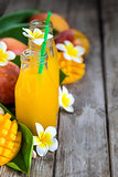 Mango juice background