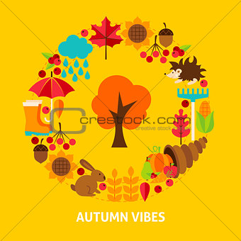 Autumn Vibes Postcard