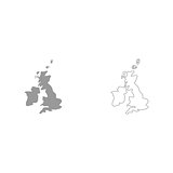 Map of United Kingdom it is icon .