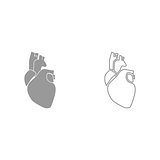 Human heart it is icon .