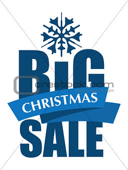 Big Christmas Sale inscription