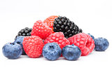 Fresh blueberry raspberry and blackberry