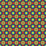 Geometric seamless colorful pattern