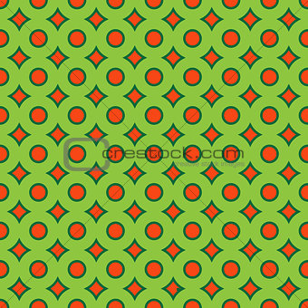 Abstract seamless pattern with circle elements